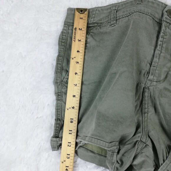 Liverpool Womens Shorts 3" Inseam Shadow Green High Rise Stretch Soft 14 - Picture 9 of 13
